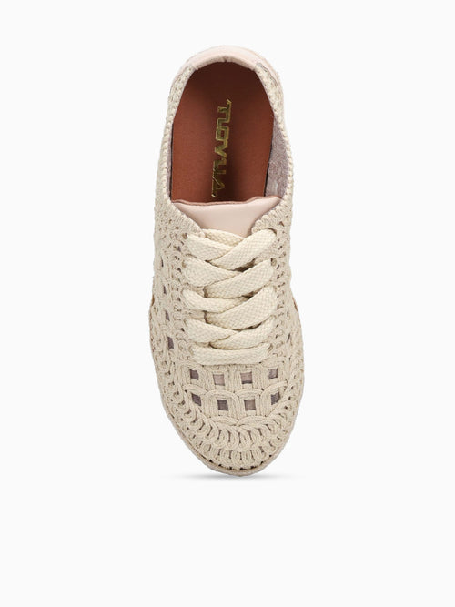 Eleanor Cream Weave Natural / 5 / M