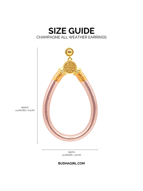 Champange All Weather Earrings Champagne