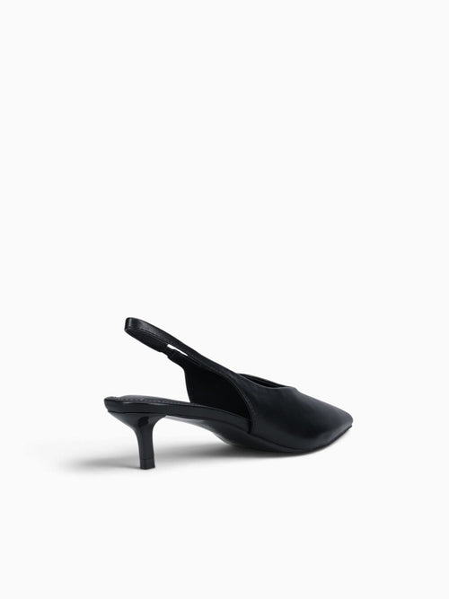 Aiken Black Smooth Leather Black / 5 / M