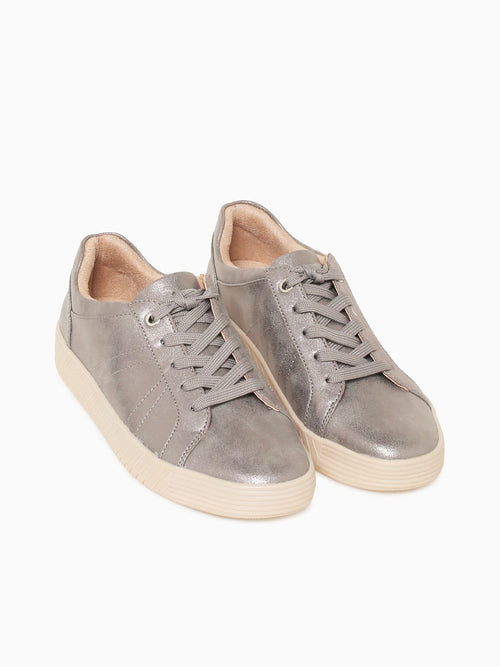 Neela Steel Grey Metallic Silver / 5 / M