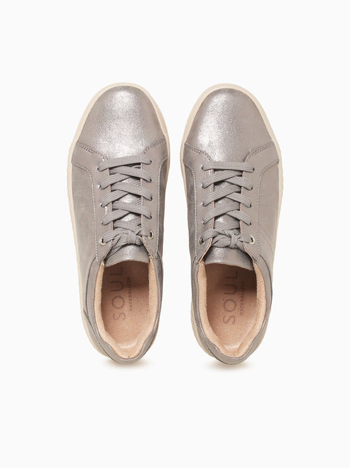 Neela Steel Grey Metallic Silver / 5 / M