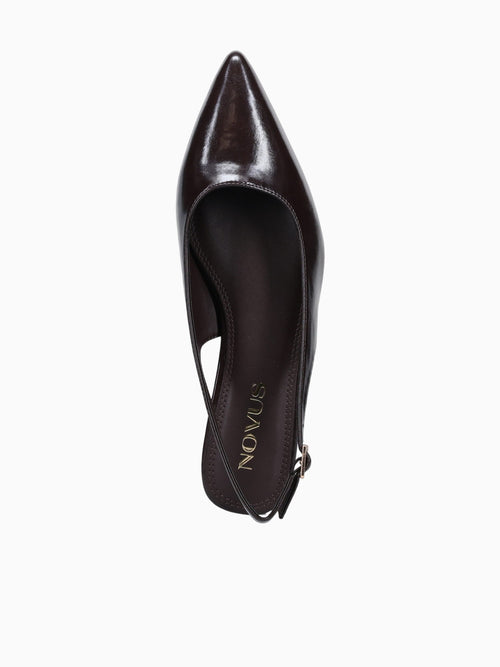 Alida Brown Patent Brown / 5 / M