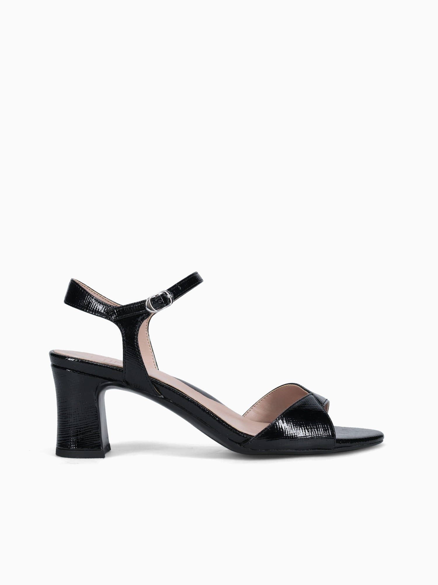 Nyla Black Textured Patent Black / 5 / M