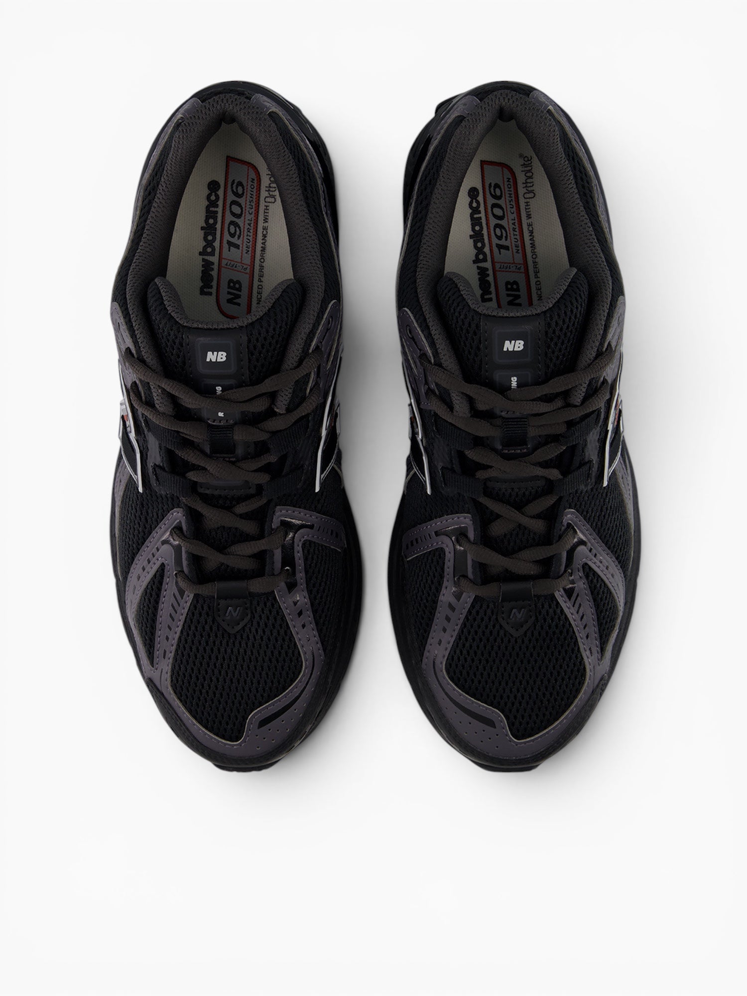 1906r Black Leather Mesh Black / 8 / M