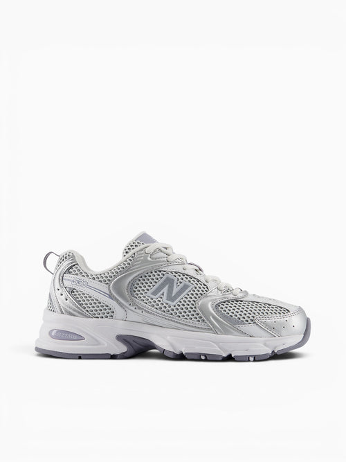 530 Grey Silver Leather Mesh Grey / 4 / M