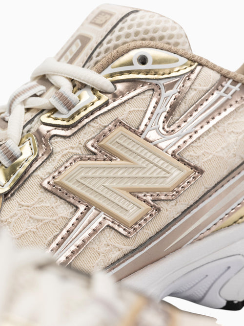740 Gold Leather Mesh