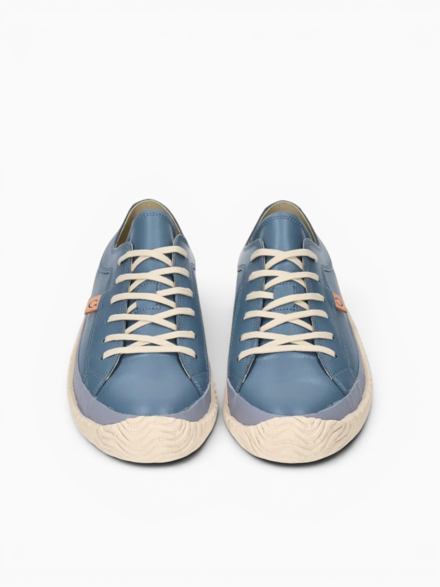 Iconic Grey Blue Leather Blue / 8 / M