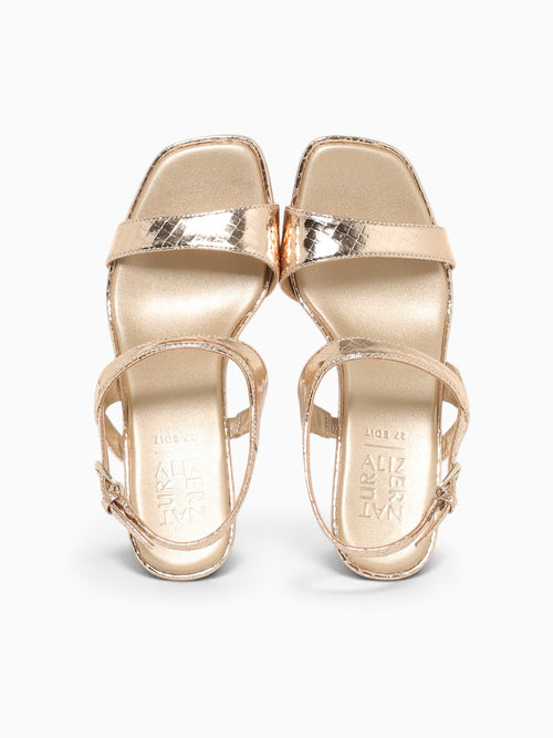 Suri Champagne Metallic Leather Champagne / 5 / M