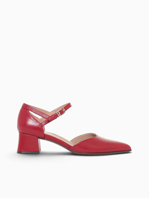 Maddox Hearts Flame Red Leather Red / 5 / M
