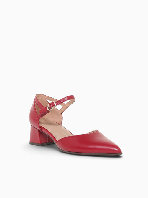 Maddox Hearts Flame Red Leather Red / 5 / M