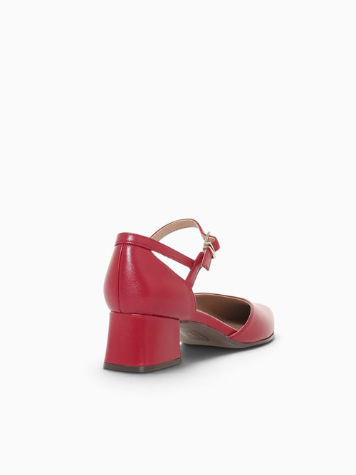 Maddox Hearts Flame Red Leather Red / 5 / M