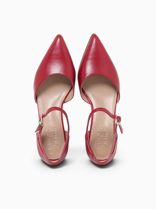Maddox Hearts Flame Red Leather Red / 5 / M