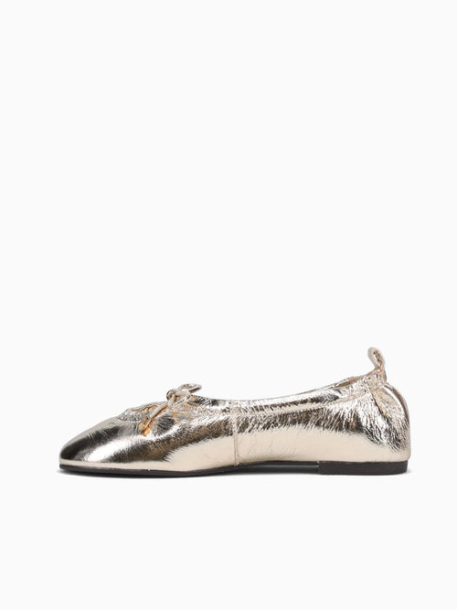 Audrey Platino Leather Gold / 5 / M