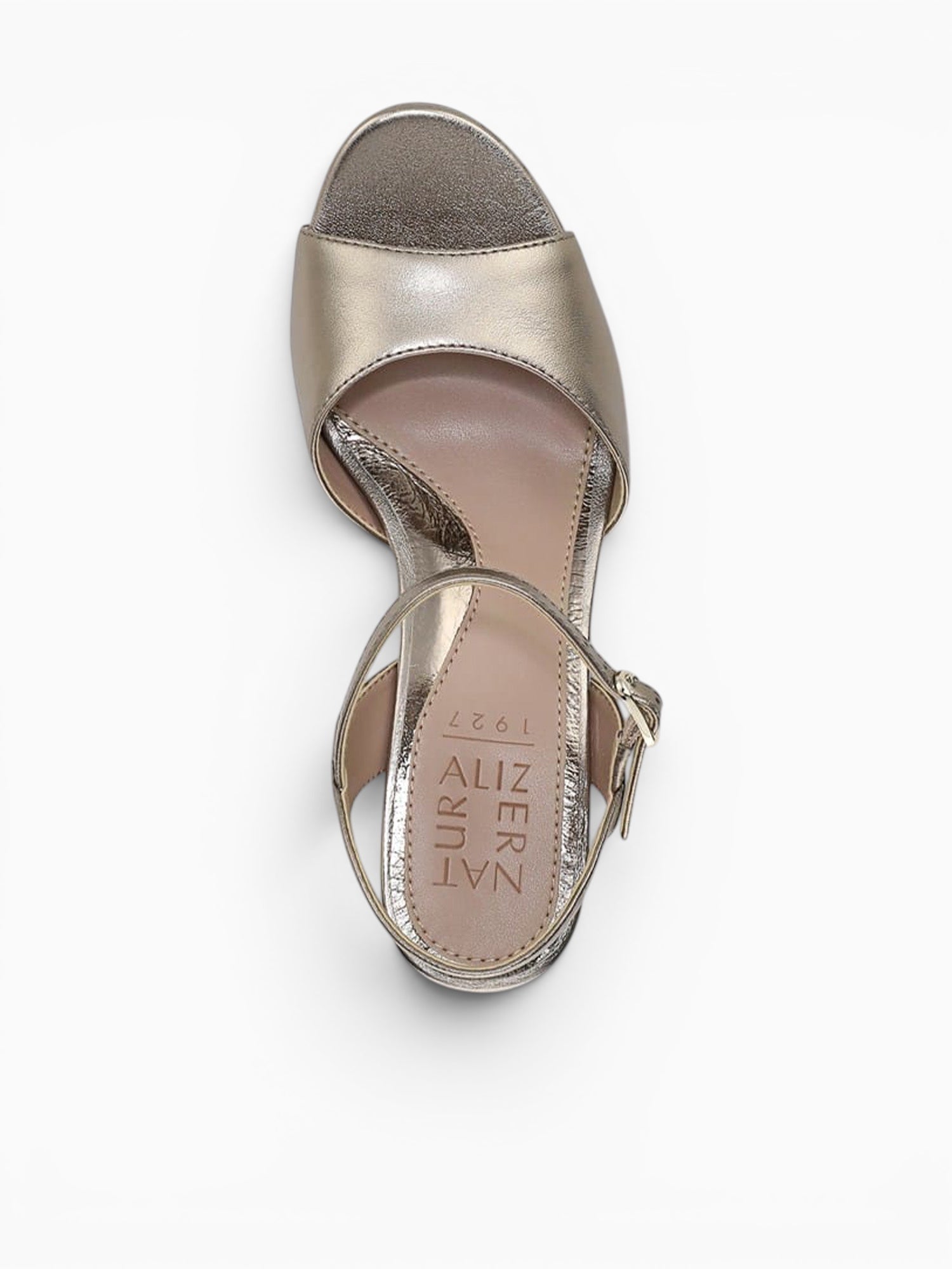 Marigold Patina Pewter Metallic Leather Pewter / 5 / M