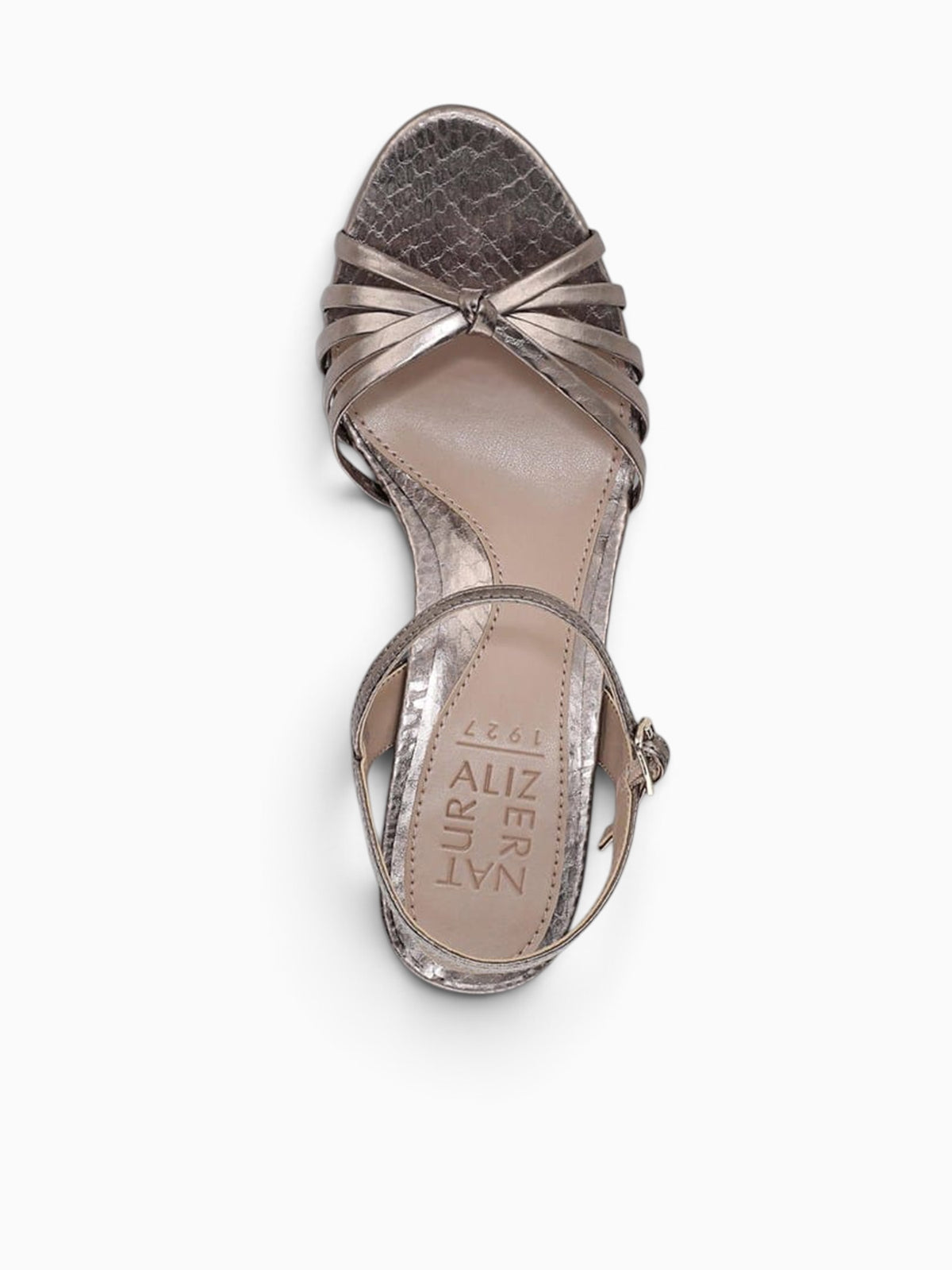 Tawny Patina Pewter Snake Metallic Pewter / 5 / M