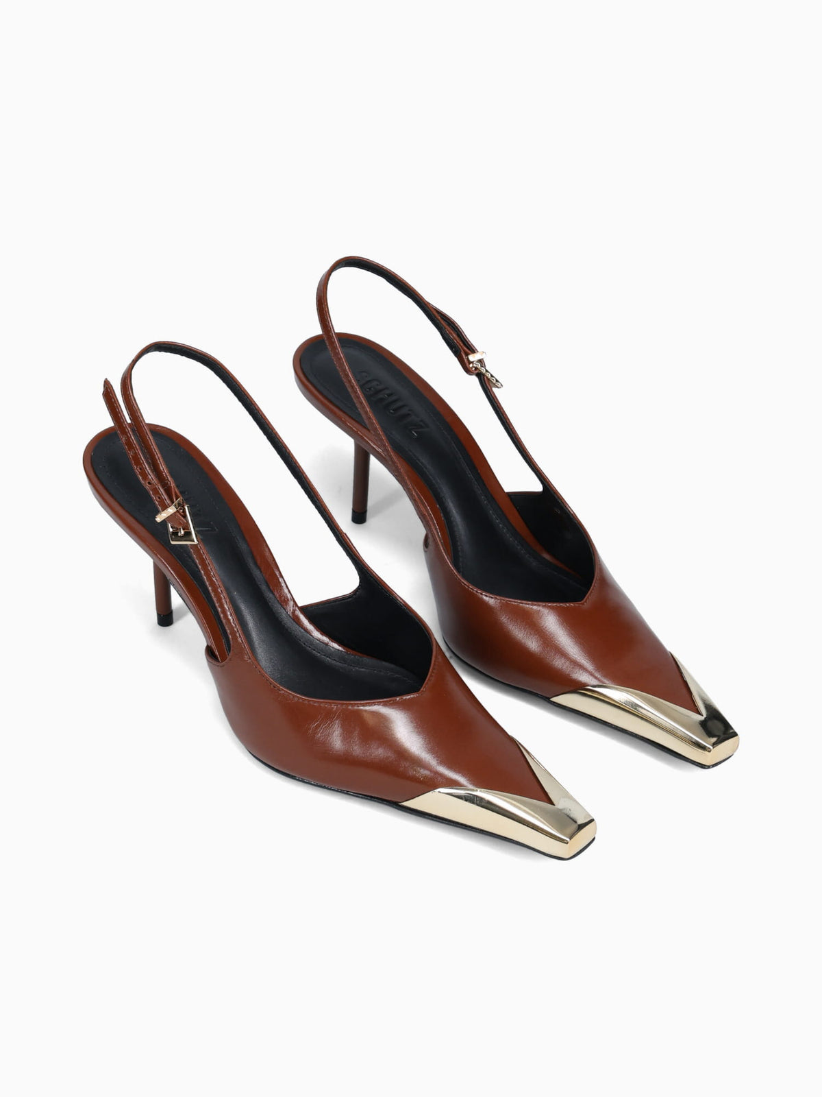 Silvia Warm Toffee Polish Leather Brown / 5 / M