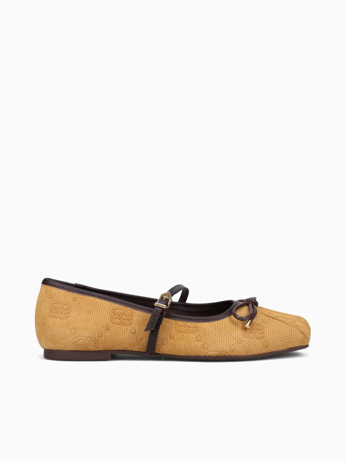 Skylar Amber Maplewood suede leather Dark Yellow / 5 / M