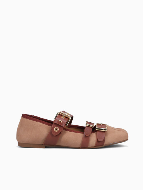 Sevyn Sonoa Warm toffe suede leather Light Brown / 5 / M