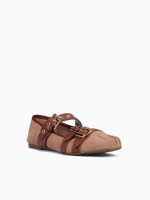 Sevyn Sonoa Warm toffe suede leather Light Brown / 5 / M