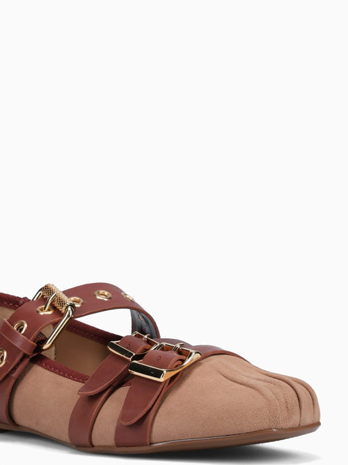 Sevyn Sonoa Warm toffe suede leather Light Brown / 5 / M