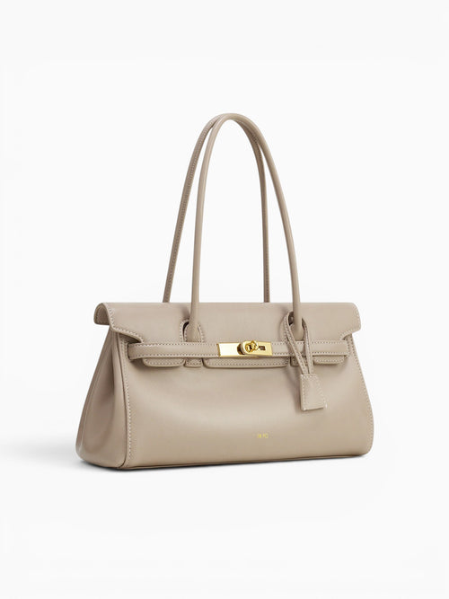 Yara Shoulder Bag Gray Apricot Grey