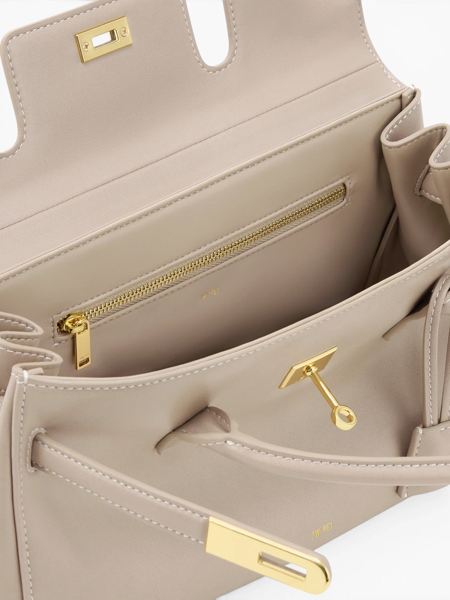 Yara Shoulder Bag Gray Apricot Grey