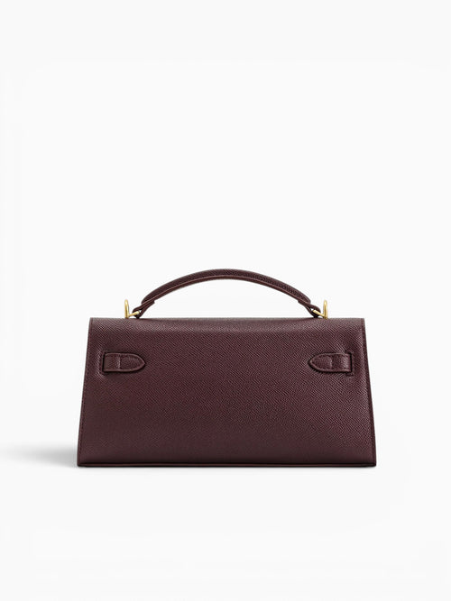 Noor Top Handle Deep Burgundy Wine