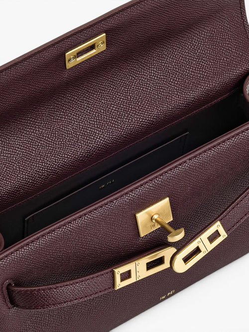 Noor Top Handle Deep Burgundy Wine