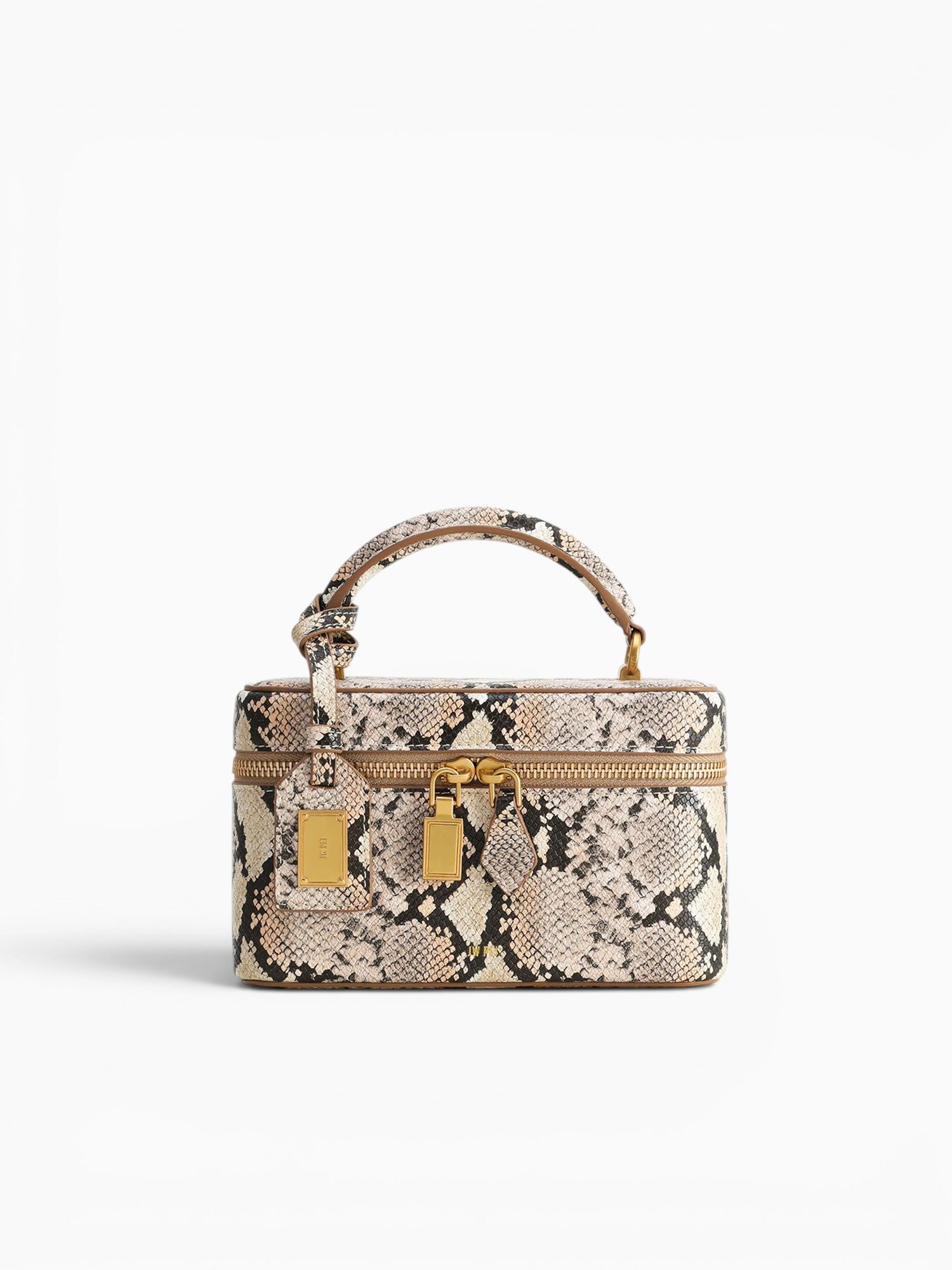 Cleo Top Handle Beige Snake Beige Multi