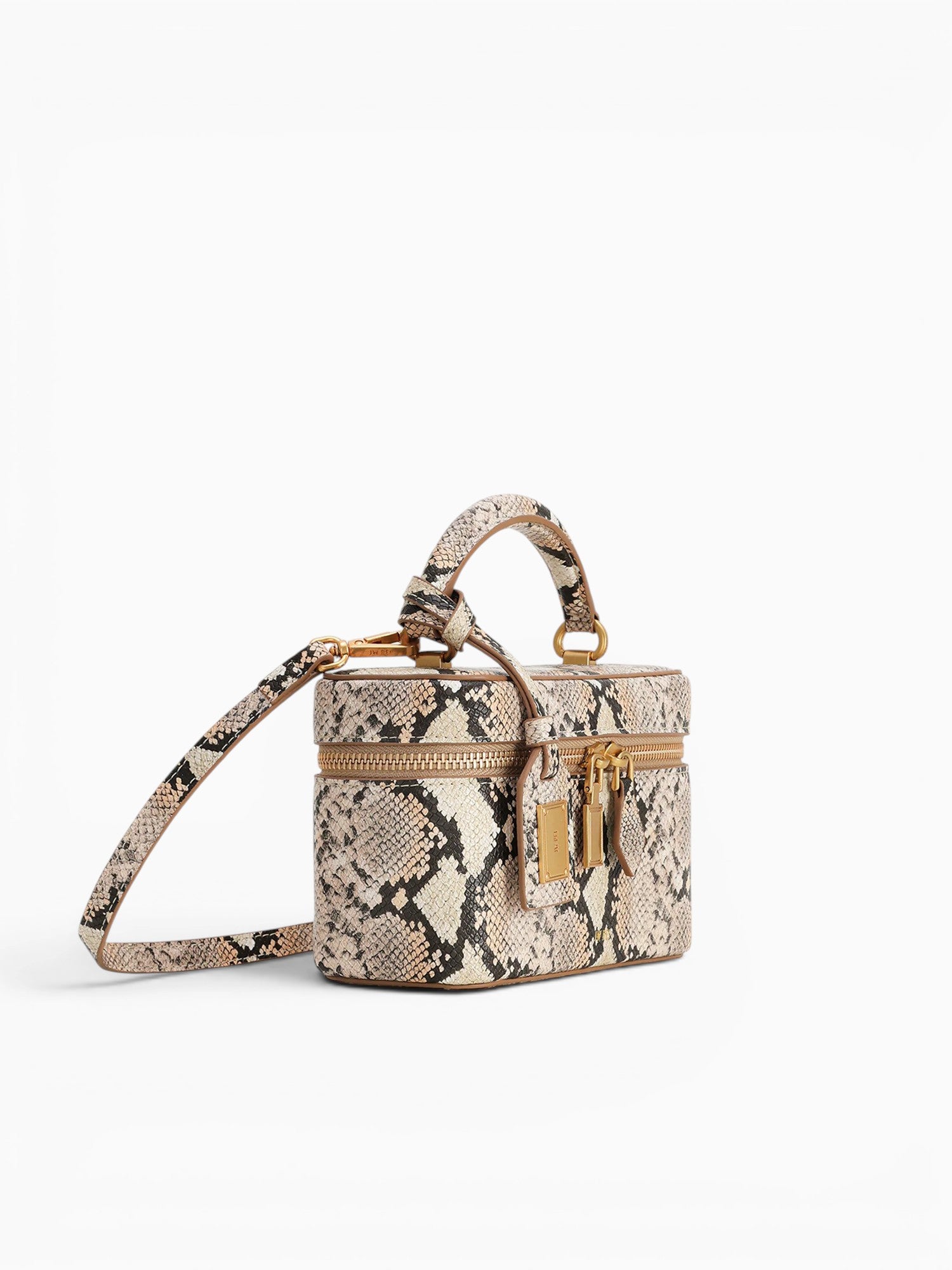 Cleo Top Handle Beige Snake Beige Multi