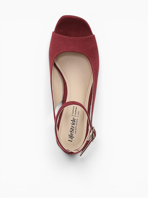 Aliyah Merlot Red Suede Wine / 5 / M