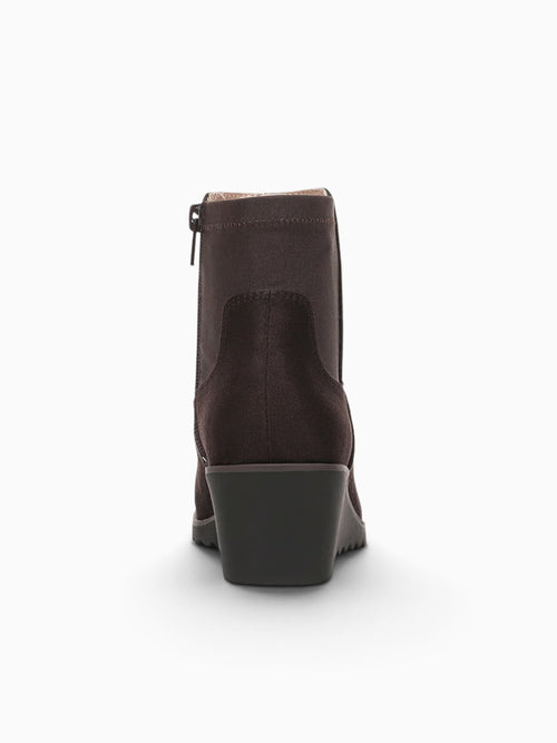 Zionne Dark Chocolate Suede Dark Brown / 5 / M