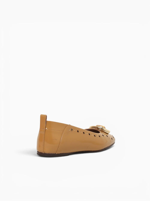 Francis Peach Sand Verniz Canvas Beige / 5 / M