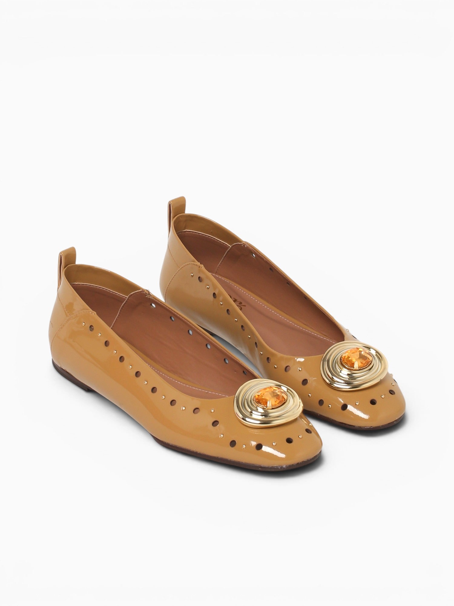Francis Peach Sand Verniz Canvas Beige / 5 / M
