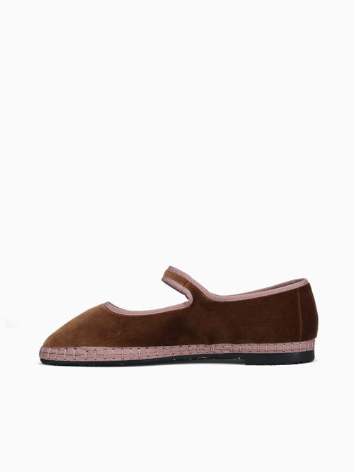 Mary Jane Balthasar Light Brown Velvet Light Brown / 36 / M