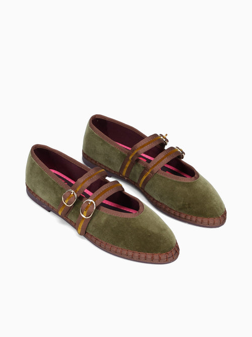 Claire Mustard Velvet Yellow / 36 / M