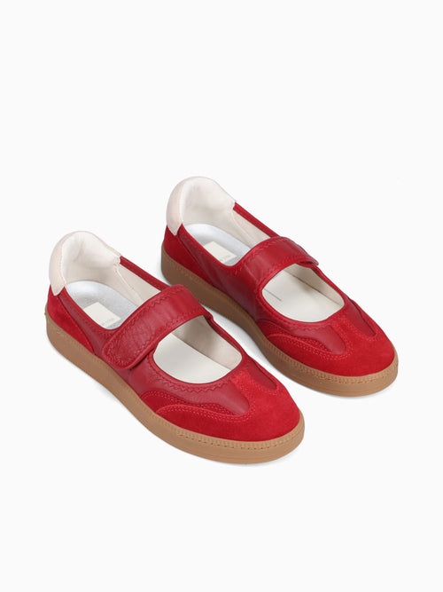 Nanet Crimson Leather Red / 6 / M