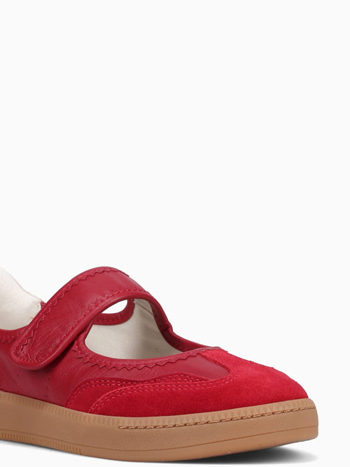 Nanet Crimson Leather Red / 6 / M