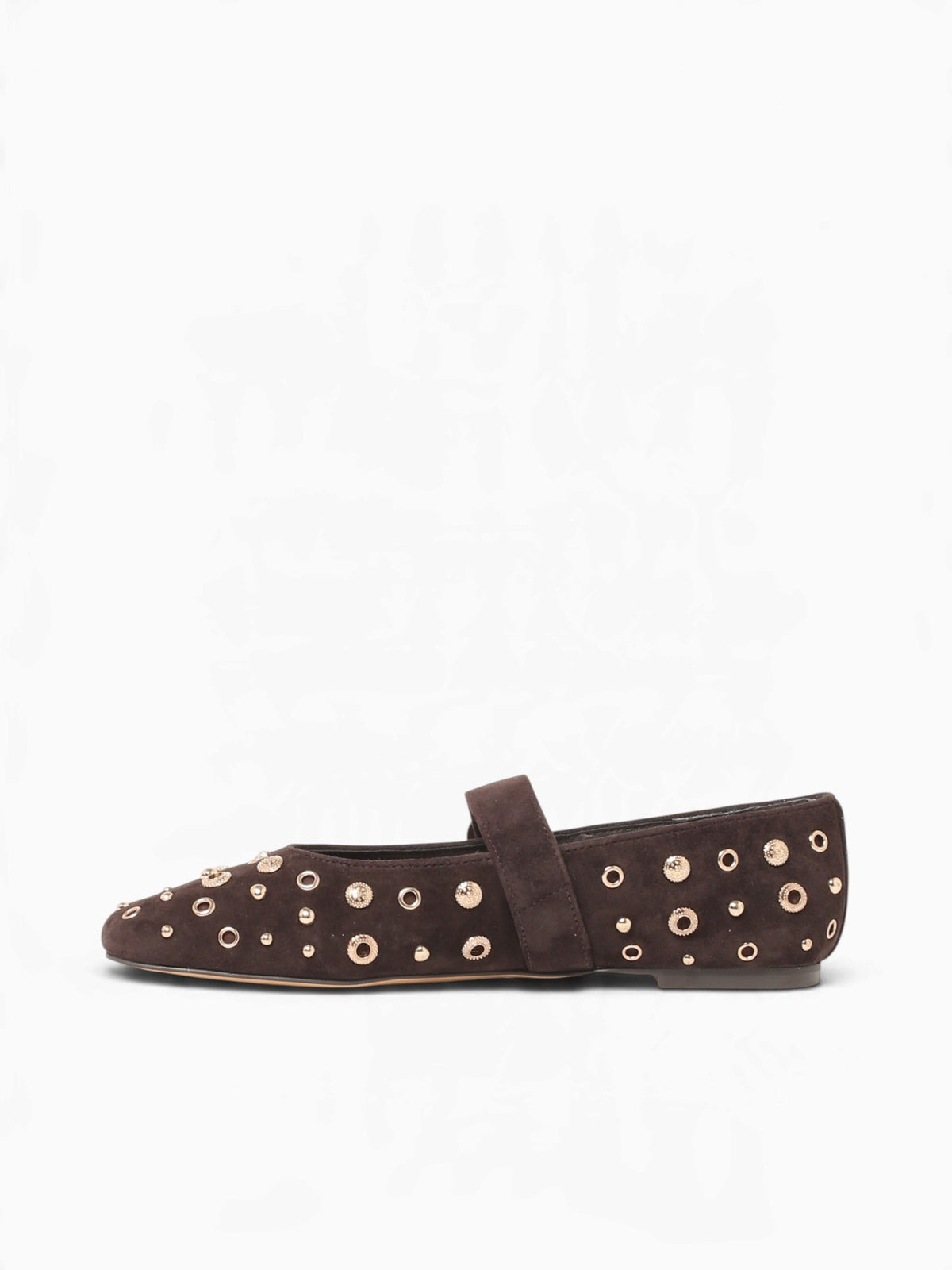 Mella Stud Java Suede Brown / 6 / M
