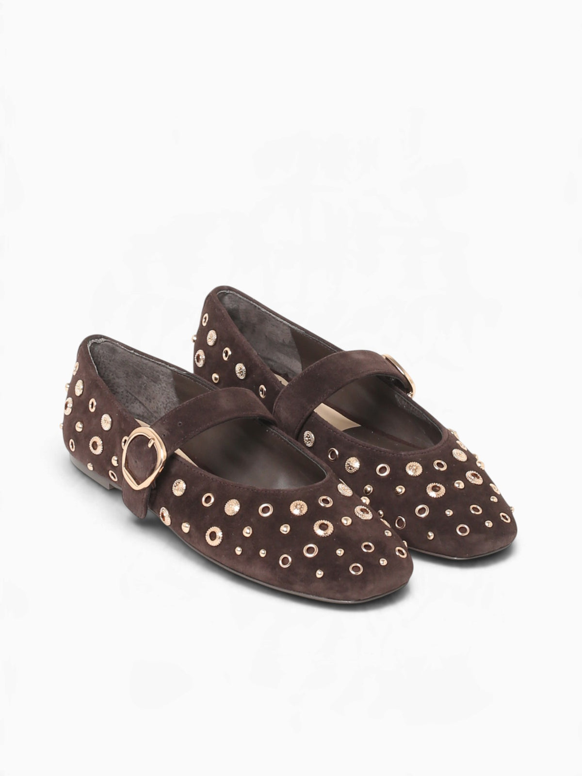 Mella Stud Java Suede Brown / 6 / M