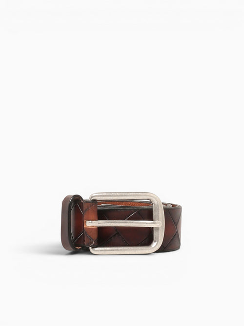 Basktweave Belt Tan Leather Tan / 32