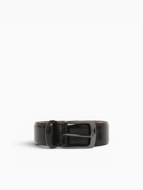 Upton Dress Leather Belt Black Leather Black / 32