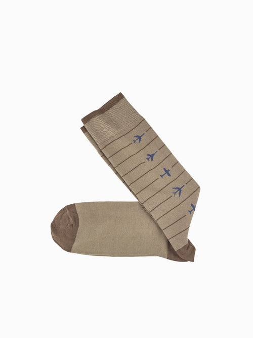 Novelty Socks Khaki Taupe