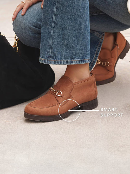 Leila Pecan Tan Suede