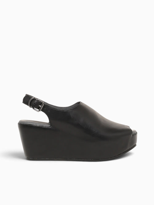 Wabby Black Leather Black / 5 / M
