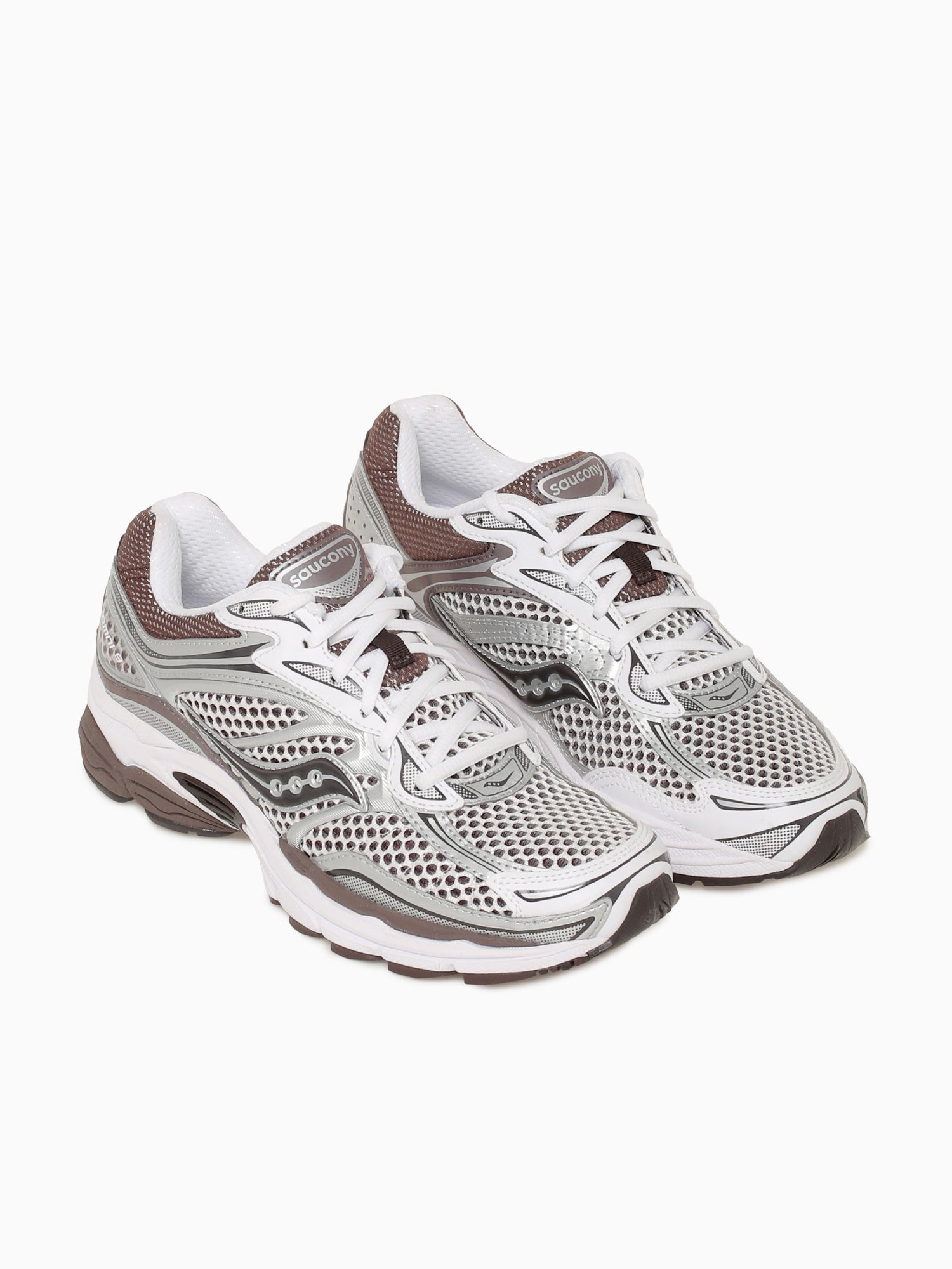 Progrid Omni 9 White Brown leather Mesh Brown / 8 / M