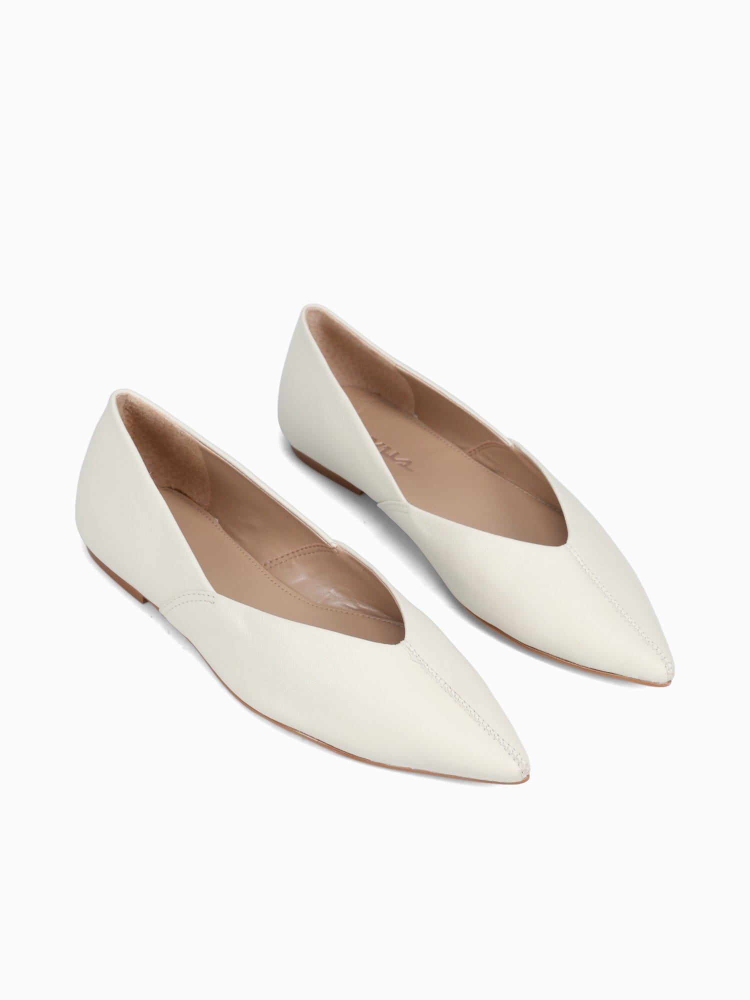 Lucy Bone Napa Leather Off White / 5 / M