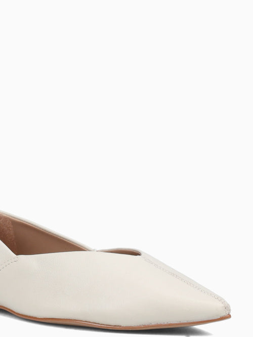 Lucy Bone Napa Leather Off White / 5 / M