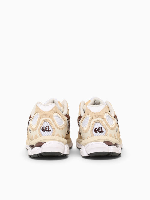 Gelnyc White Roasted coffee suede Mesh White / 4 / M