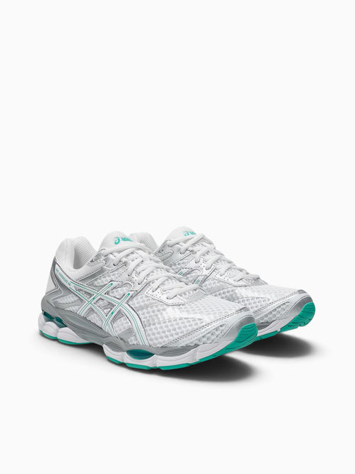 Gel Cumulus White Green leather Mesh White / 4 / M